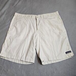 Patagonia Shorts Mens 40 Beige Organic Cotton Hemp Chino Walking Hiking Casual